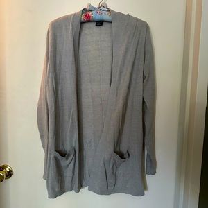 Blue-grey lightweight open cardigan, size Medium, GAP